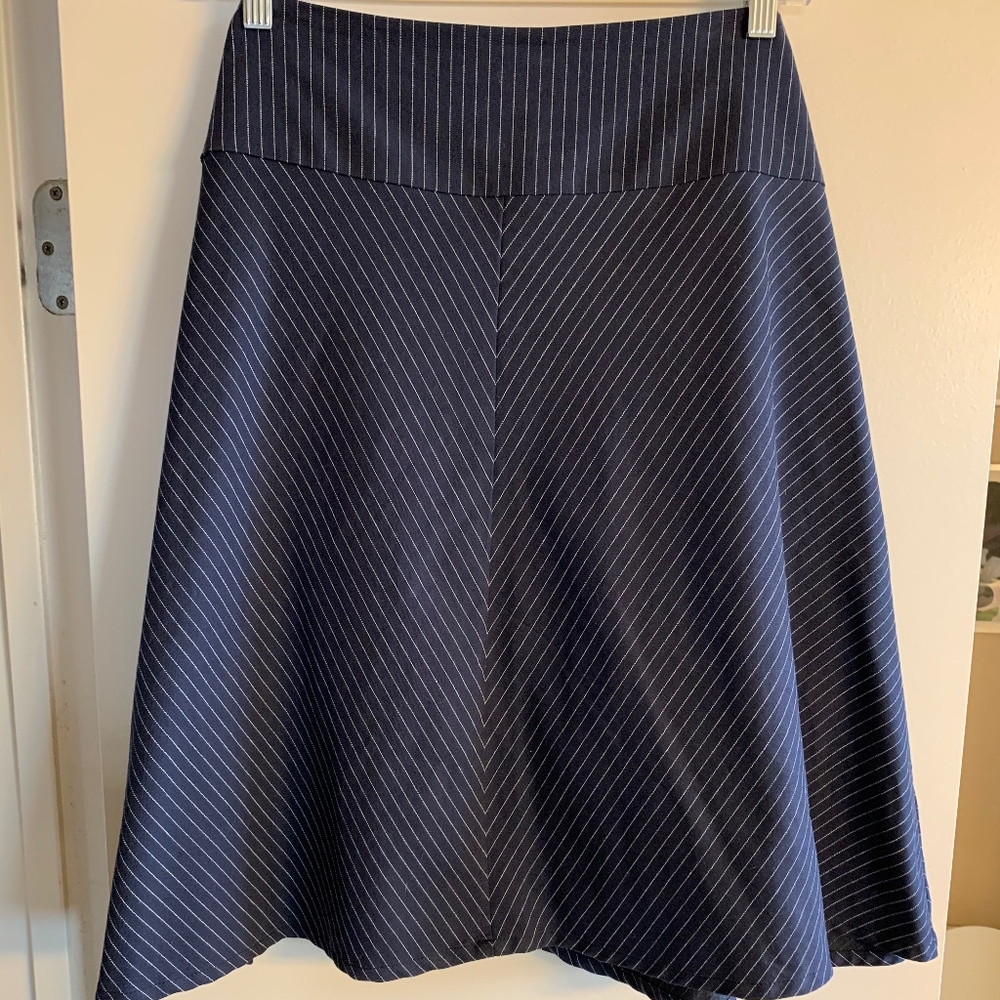 Betabrand pinstripe skort in Navy